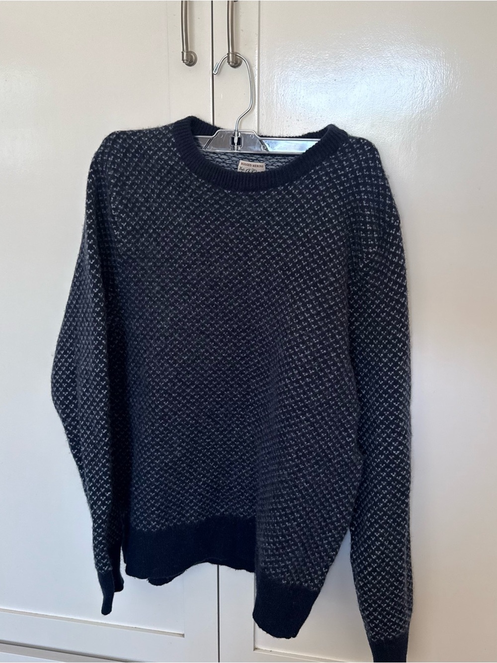 Vintage Navy and Light Gray Crewneck Sweater